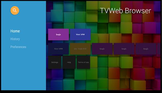 TVWeb Browser for TV Screenshot